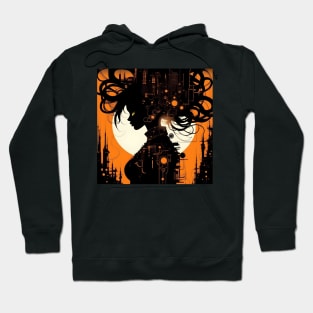 Atompunk girl art Hoodie